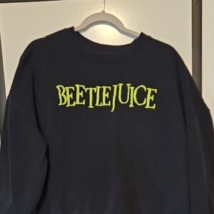 Beetlejuice Black Crewneck Sweater